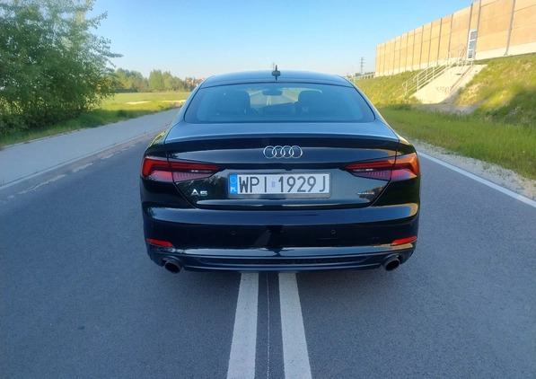 Audi A5 cena 163000 przebieg: 49000, rok produkcji 2019 z Piaseczno małe 631